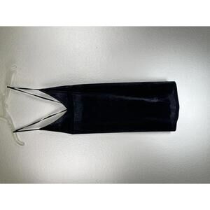 New Women’s M Nasty Gal Black Velvet Slip Dress Strappy Mini Party Cocktail Sexy